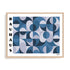 Bauhaus Indigo Interlock Wall Art #oran_natural-no-border