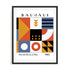 Bauhaus Interval and Rhythm Wall Art #oran_black-white-border