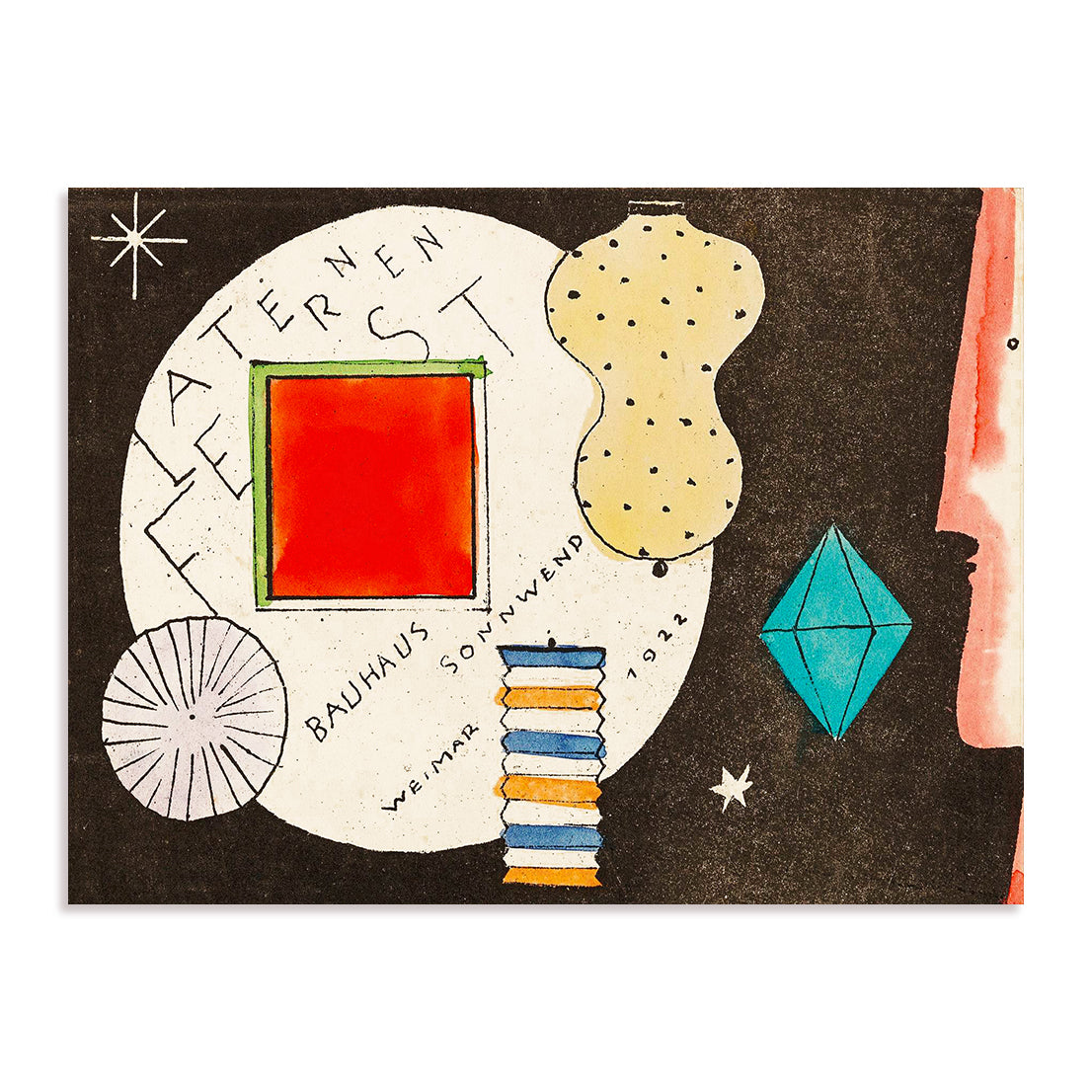 Bauhaus Lantern Festival by Oskar Schlemmer OG Wall Art
