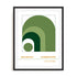Bauhaus Layered Arc Composition Wall Art #oran_black-white-border