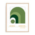 Bauhaus Layered Arc Composition Wall Art #oran_natural-white-border