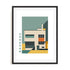 Bauhaus Layered Form Alignment Wall Art #oran_black-white-border