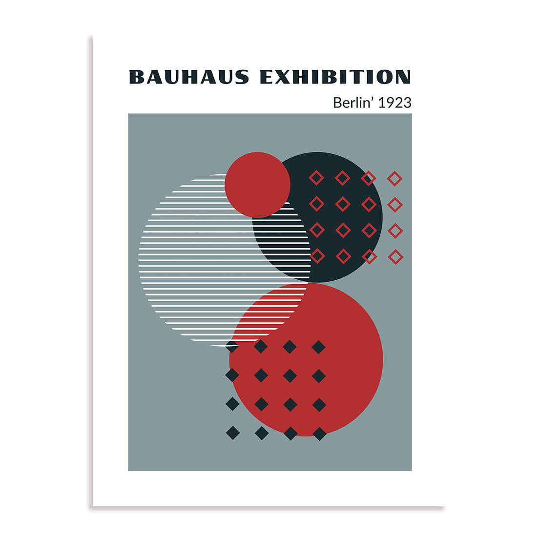 Bauhaus Layered Shapes Wall Art