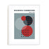 Bauhaus Layered Shapes Wall Art #oran_white-white-border