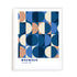 Bauhaus Layered Spheres Wall Art #oran_white-white-border