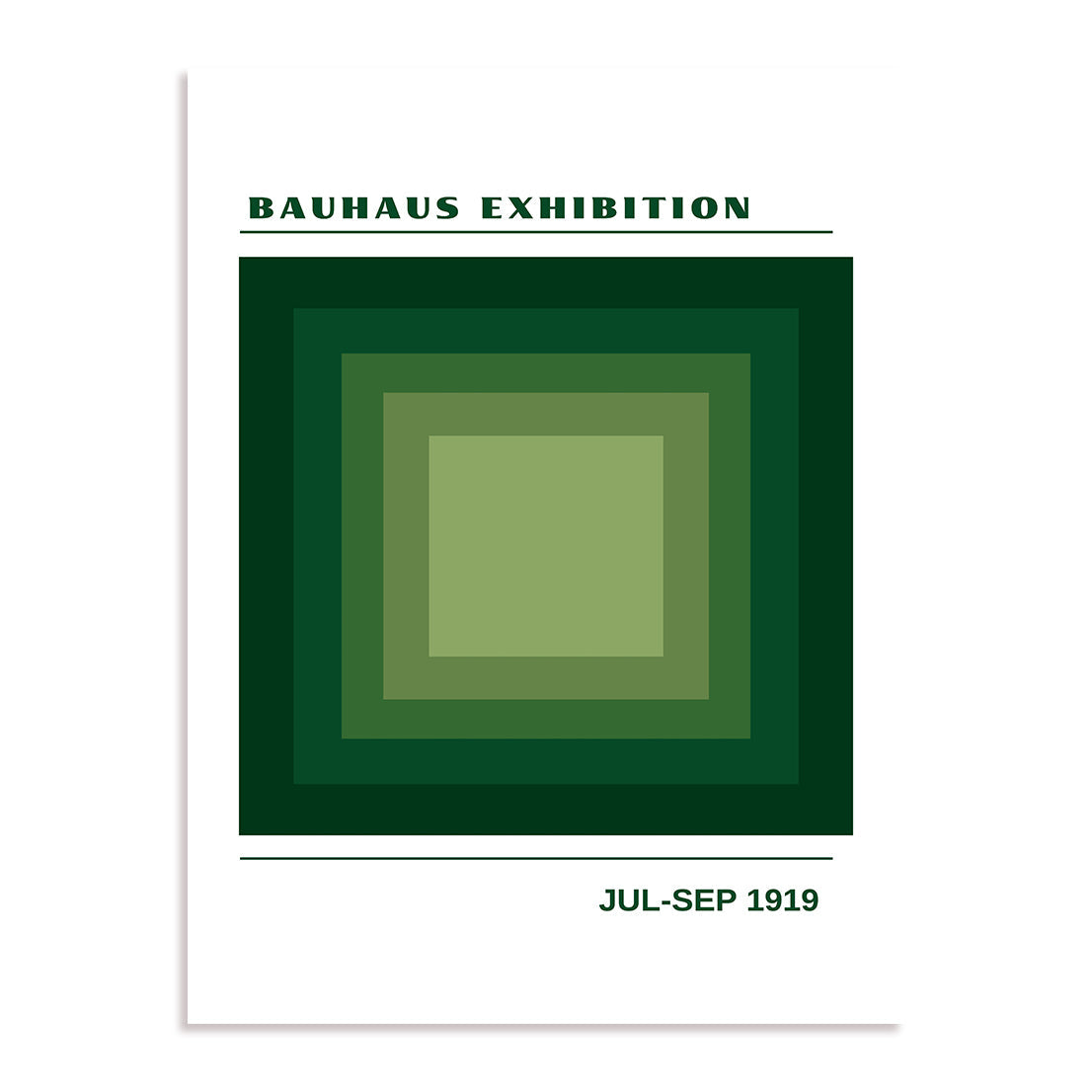 Bauhaus Layered Stillness Wall Art