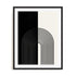 Bauhaus Layers and Rhythm Wall Art #oran_black-white-border