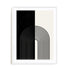Bauhaus Layers and Rhythm Wall Art #oran_white-white-border