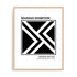 Bauhaus Linear Cadence Wall Art #oran_natural-white-border