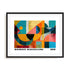 Bauhaus Linear Continuity Wall Art #oran_black-white-border