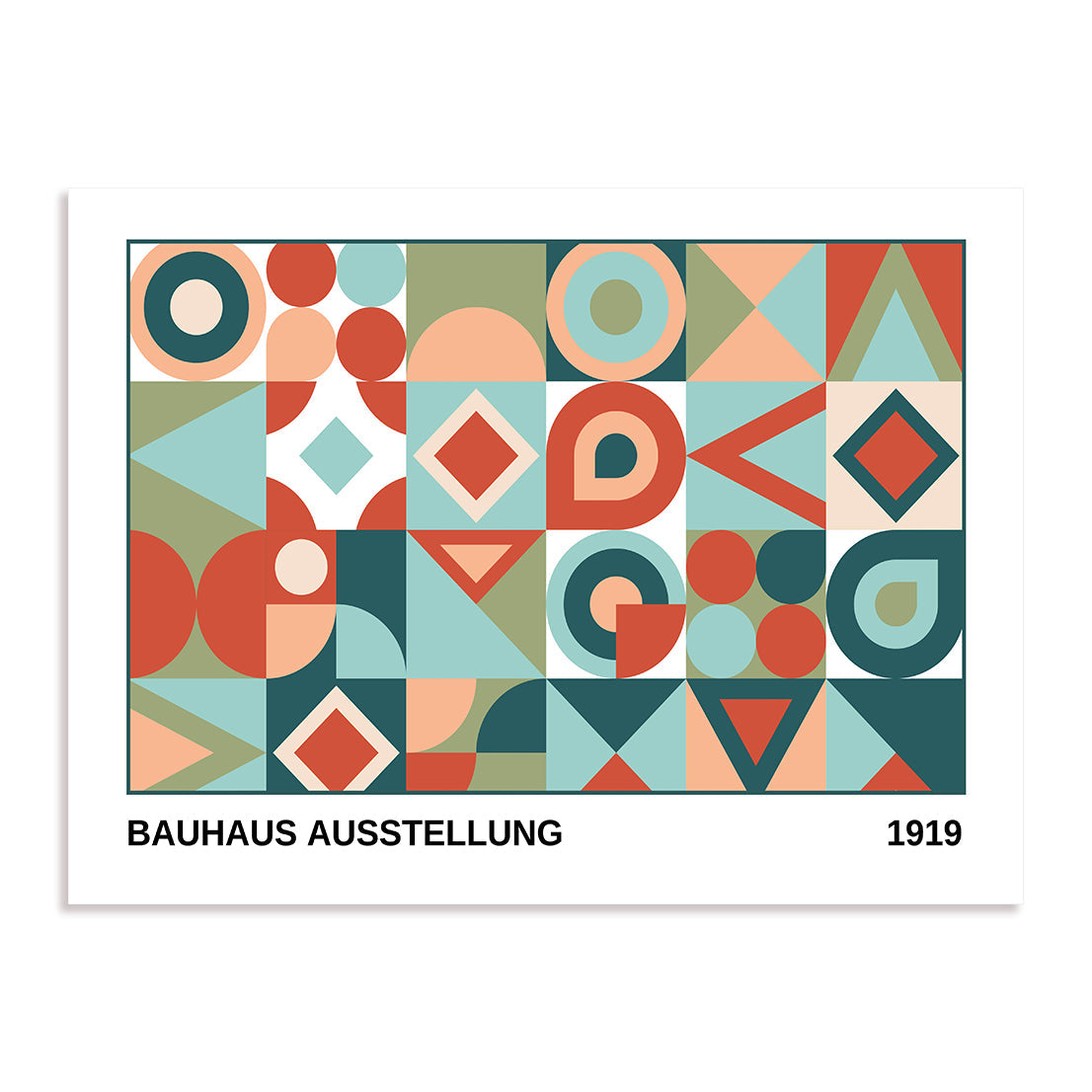 Bauhaus Linear Rhythm Study Wall Art