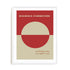 Bauhaus Modern Composition Wall Art #oran_white-white-border