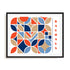 Bauhaus Modular Conversation Wall Art #oran_black-white-border