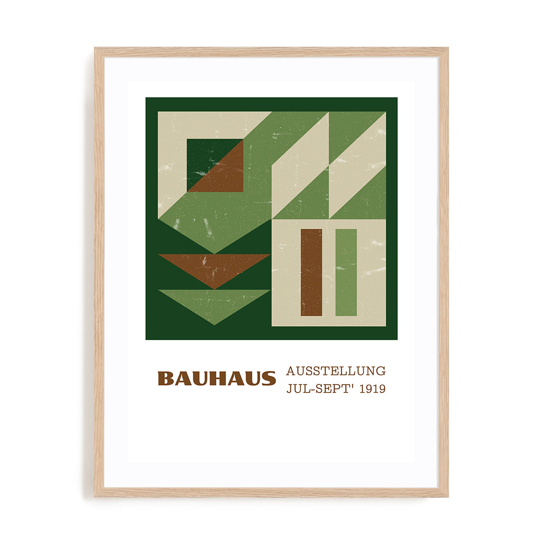 Bauhaus Modular Engineering Wall Art #oran_natural-white-border