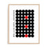 Bauhaus Monochrome Focus Disruption Wall Art #oran_natural-white-border