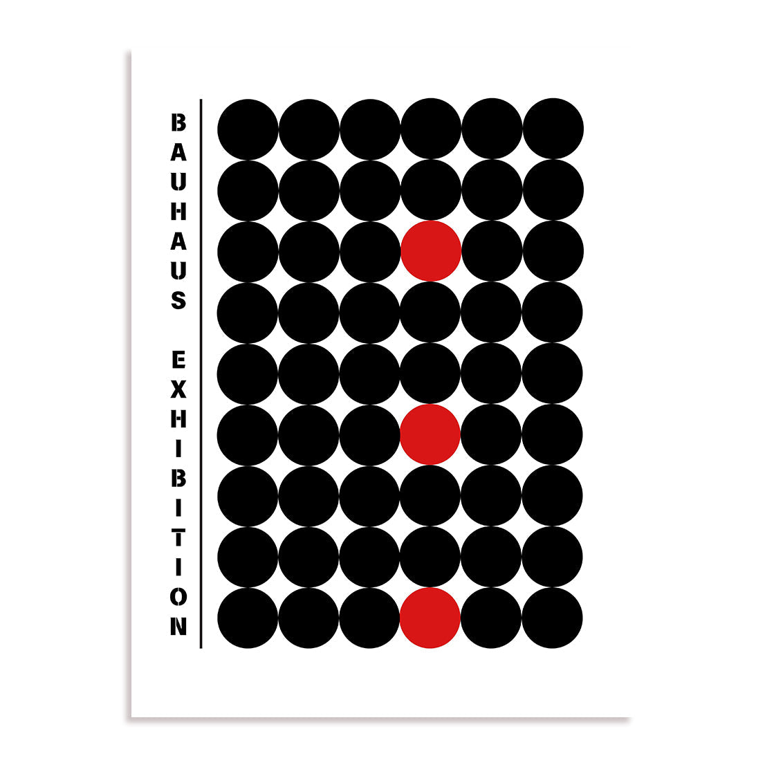 Bauhaus Monochrome Focus Disruption Wall Art