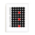 Bauhaus Monochrome Focus Disruption Wall Art #oran_white-white-border