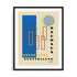 Bauhaus Monolithic Curve Wall Art #oran_black-white-border