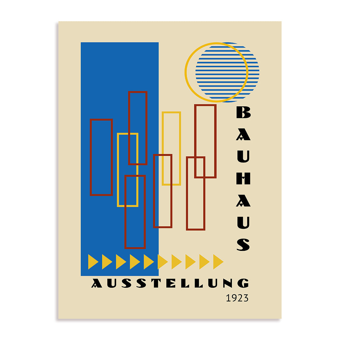 Bauhaus Monolithic Curve Wall Art
