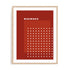 Bauhaus Ordered Point Matrix Wall Art #oran_natural-white-border