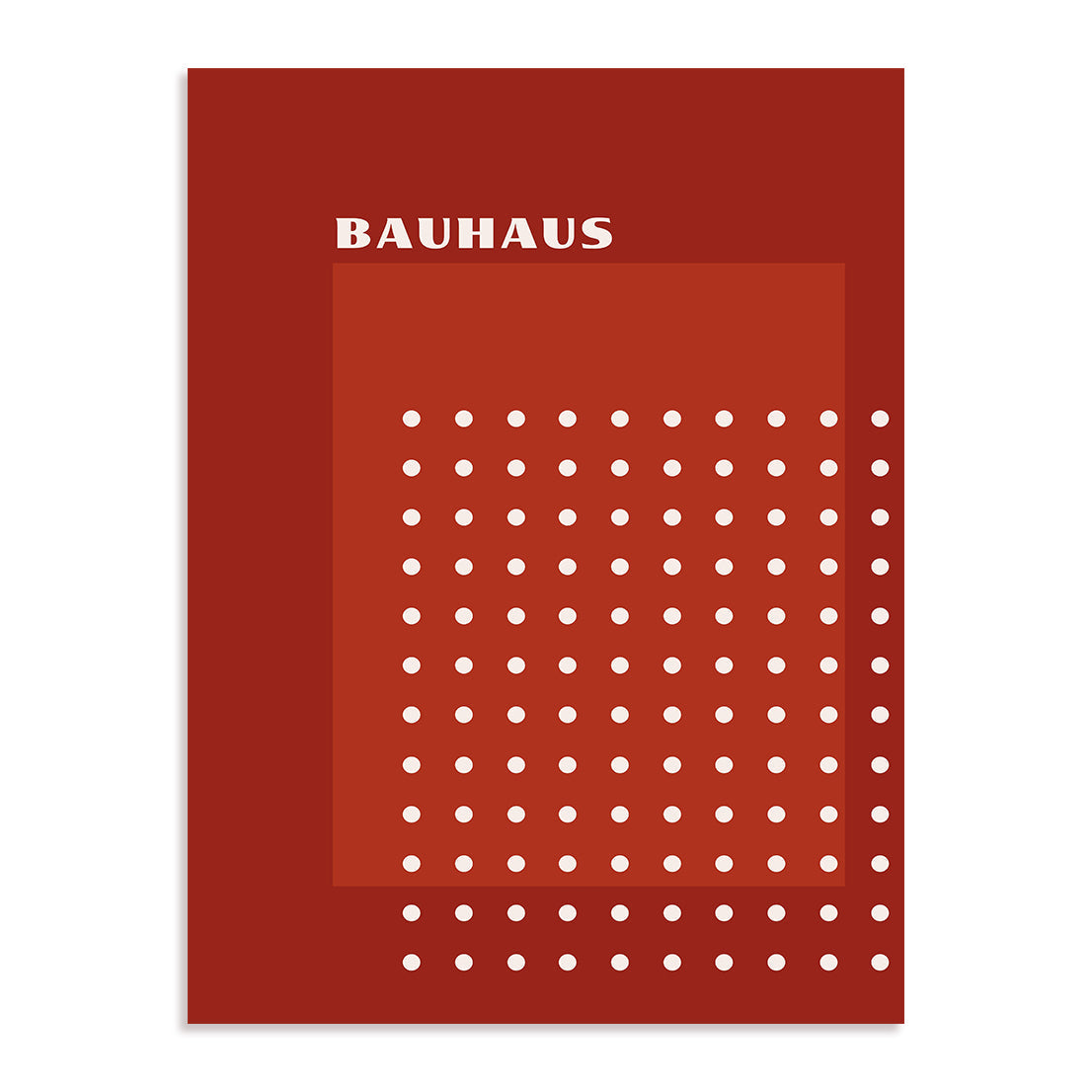 Bauhaus Ordered Point Matrix Wall Art
