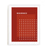 Bauhaus Ordered Point Matrix Wall Art #oran_white-white-border