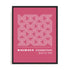 Bauhaus Pink Arc Pattern Wall Art #oran_black-no-border
