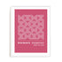 Bauhaus Pink Arc Pattern Wall Art #oran_white-white-border