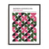 Bauhaus Pink Geometric Wall Art #oran_black-no-border