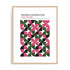 Bauhaus Pink Geometric Wall Art #oran_natural-white-border