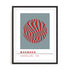 Bauhaus Pulsing Sphere Wall Art #oran_black-white-border