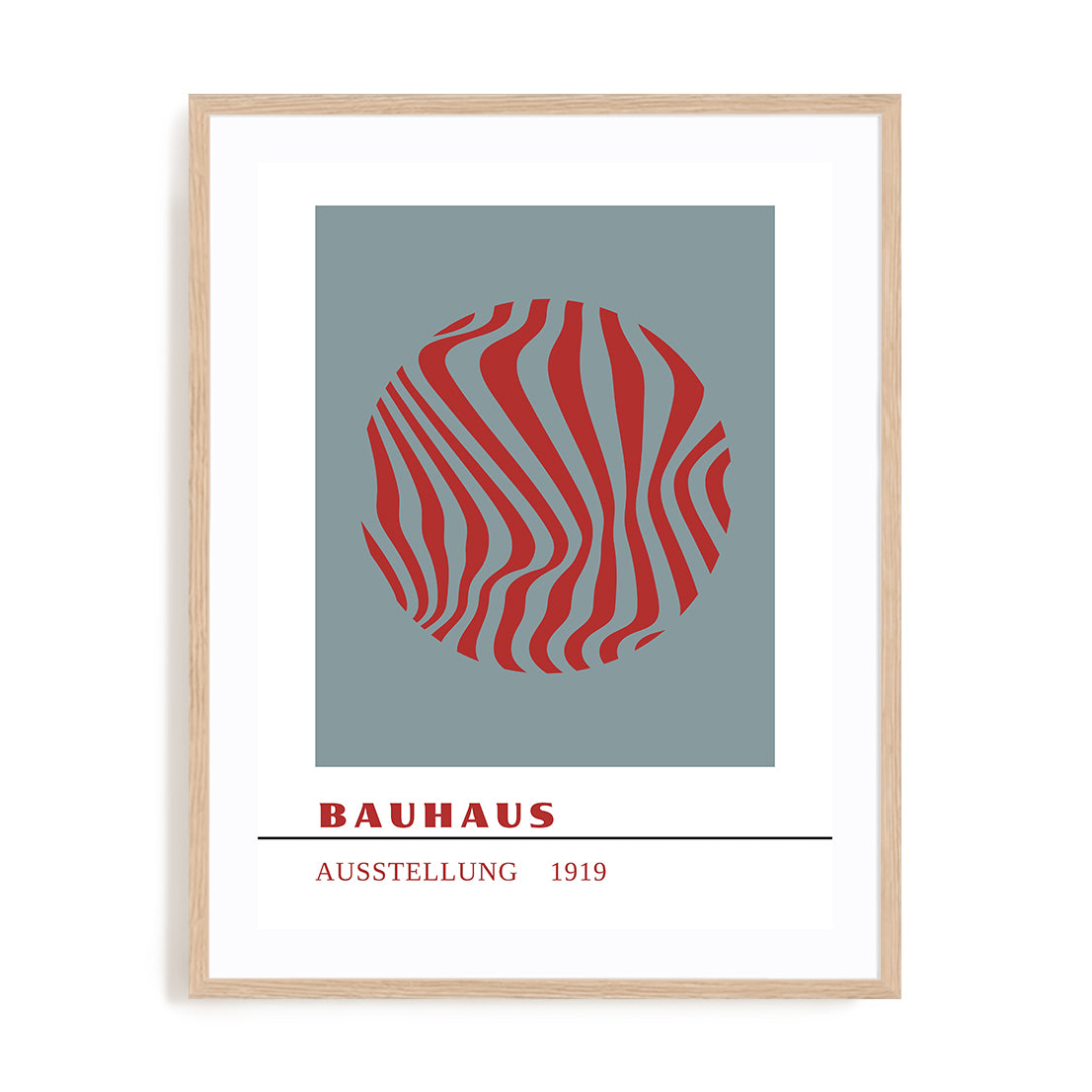 Bauhaus Pulsing Sphere Wall Art #oran_natural-white-border