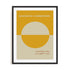 Bauhaus Radial Form Progression Wall Art #oran_black-white-border