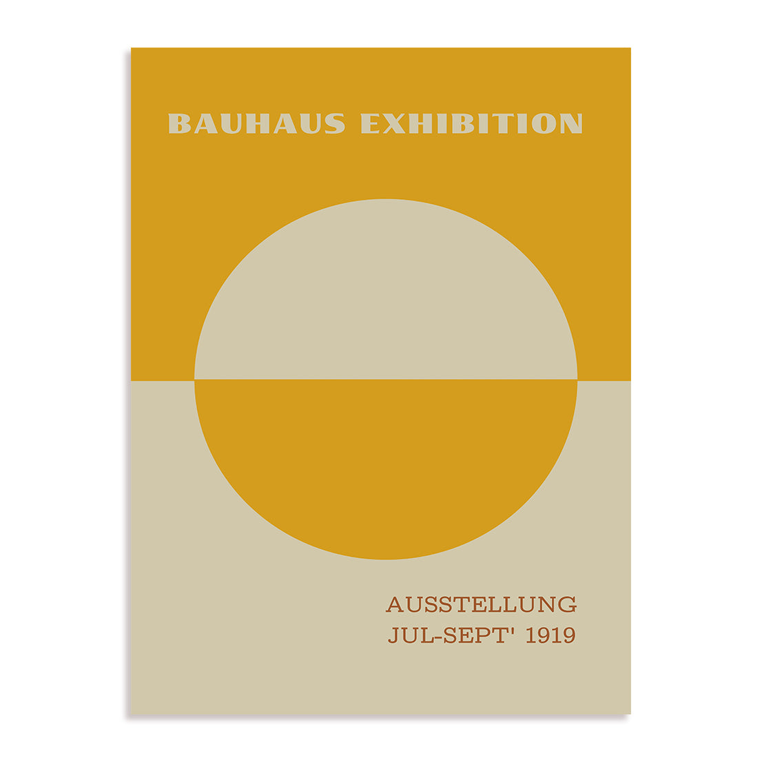 Bauhaus Radial Form Progression Wall Art