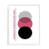 Bauhaus Radial Forms Pink Wall Art #oran_white-no-border