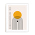 Bauhaus Radial Order and Focus Wall Art #oran_white-white-border