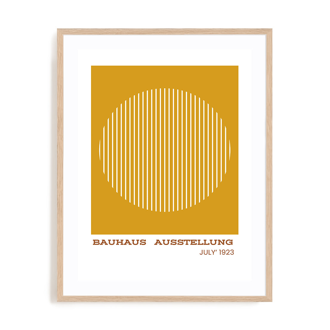 Bauhaus Radial Window Wall Art #oran_natural-white-border