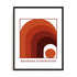 Bauhaus Repeating Arc Framework Wall Art #oran_black-no-border