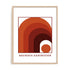 Bauhaus Repeating Arc Framework Wall Art #oran_natural-no-border