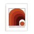Bauhaus Repeating Arc Framework Wall Art #oran_white-no-border