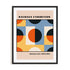 Bauhaus Repeating Cadence Wall Art #oran_black-white-border