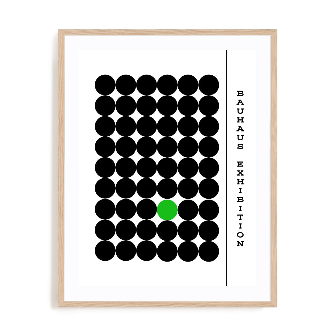 Bauhaus Repetition and Interruption Wall Art #oran_natural-white-border