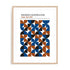 Bauhaus Retro Flows Wall Art #oran_natural-white-border