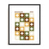 Bauhaus Retro Sparks Wall Art #oran_black-white-border