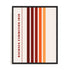 Bauhaus Retro Stripes Wall Art #oran_black-no-border