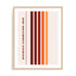 Bauhaus Retro Stripes Wall Art #oran_natural-white-border