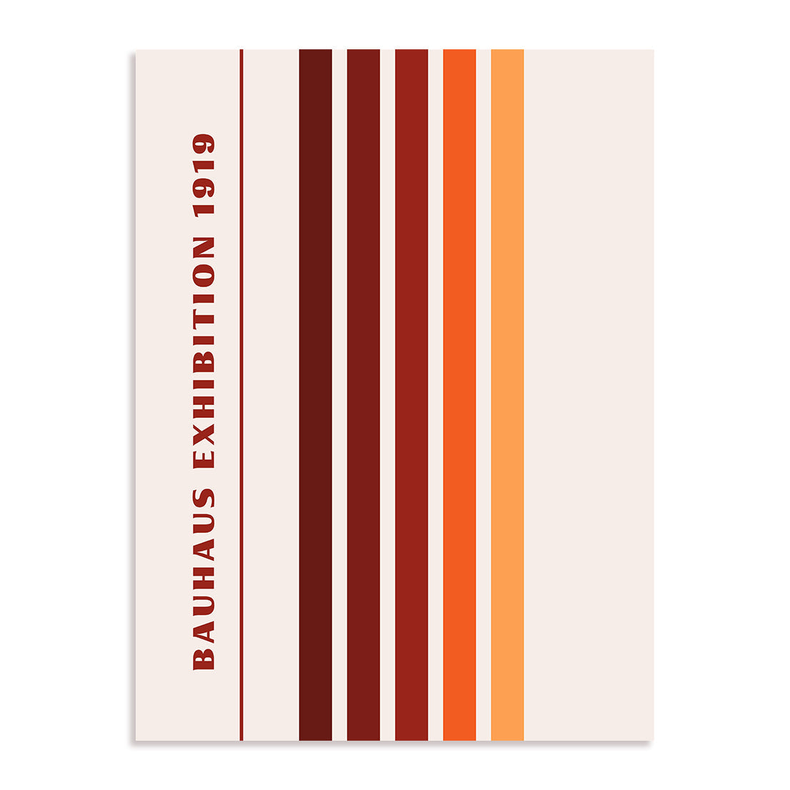 Bauhaus Retro Stripes Wall Art