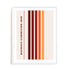 Bauhaus Retro Stripes Wall Art #oran_white-white-border