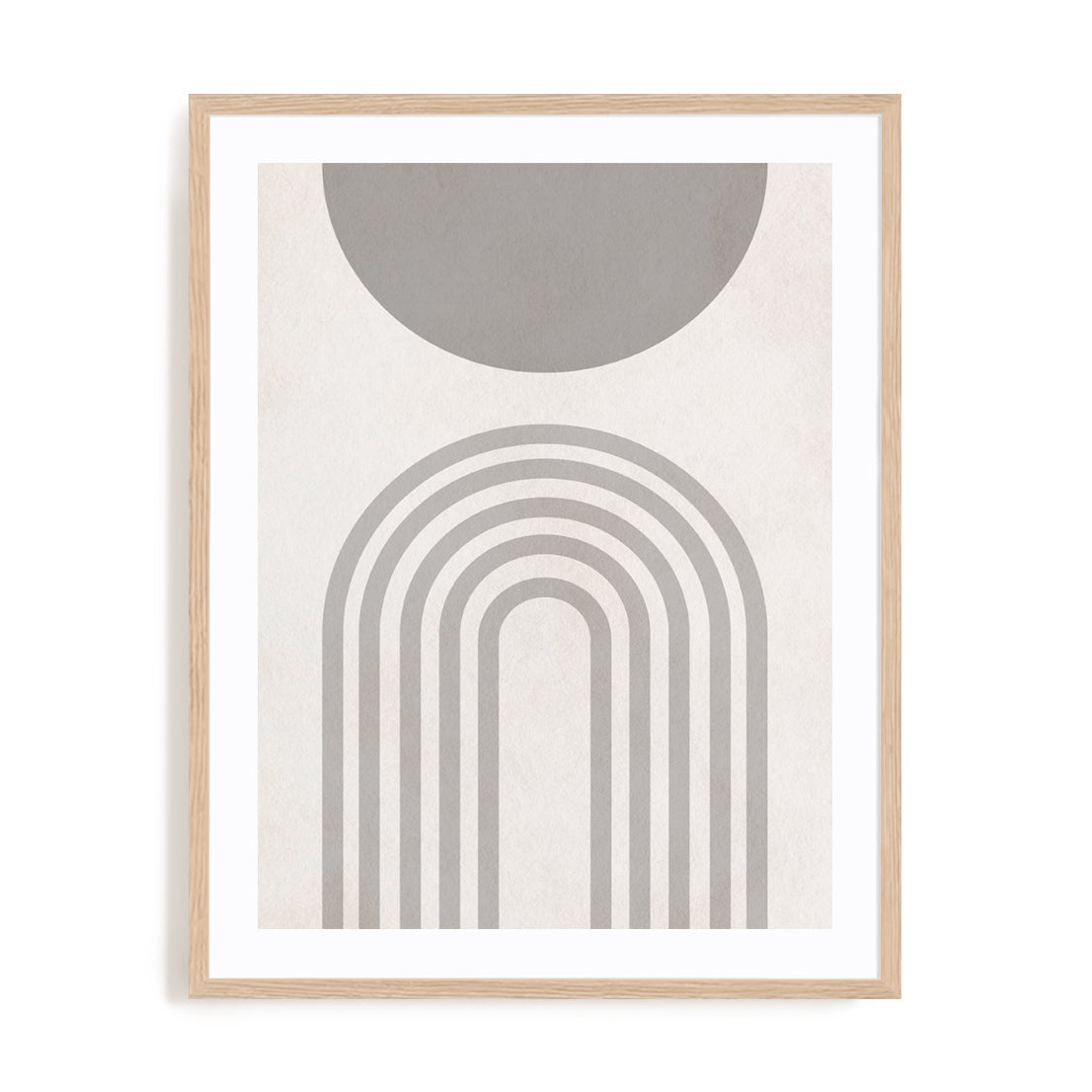 Bauhaus Rhythm and Currents Wall Art #oran_natural-white-border