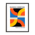 Bauhaus Rotating Rhythm Wall Art #oran_black-white-border